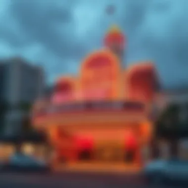 The exterior view of Bicycle Club Casino showcasing its architecture.