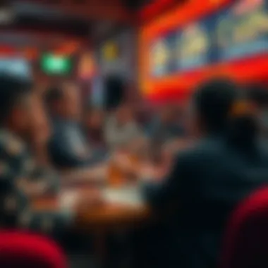 A community gathering discussing the impact of casinos on local development, highlighting engagement and perspectives.