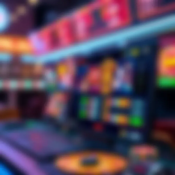 A digital representation of an online casino without bonuses, showcasing a sleek interface.