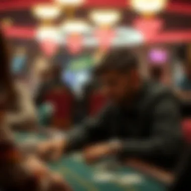 Psychological Aspects of Penny Poker Player deep in thought while playing