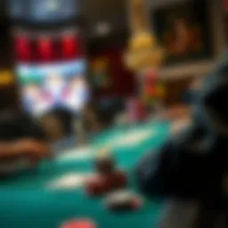 Strategic poker table setup