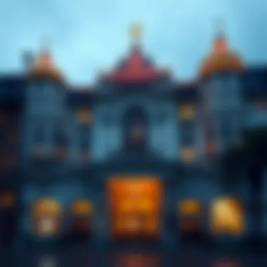 Exterior view of a historic casino building