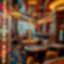 Luxurious interior of a famous casino