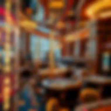 Luxurious interior of a famous casino