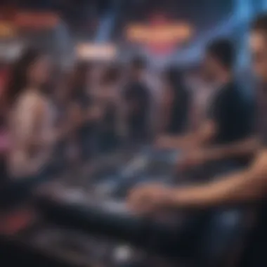 DJ performing at a Las Vegas nightclub