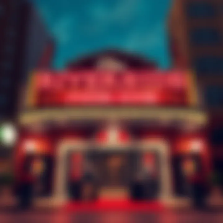 Exterior view of the Riverside Poker Room with guests entering