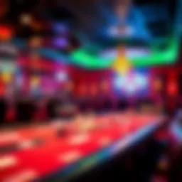 Interior view of the Riverside Poker Room showcasing the vibrant atmosphere