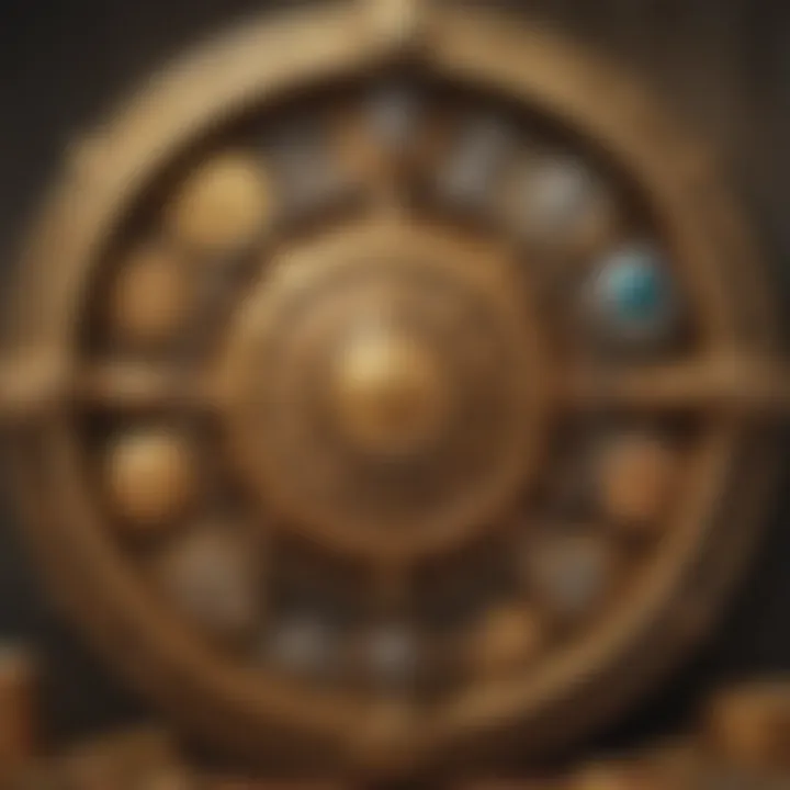 Detailed close-up of Wheel of Wealth game symbols and mechanics