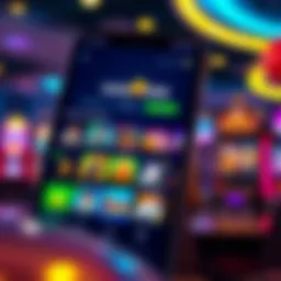User interface of the Winstar app showcasing various gaming options