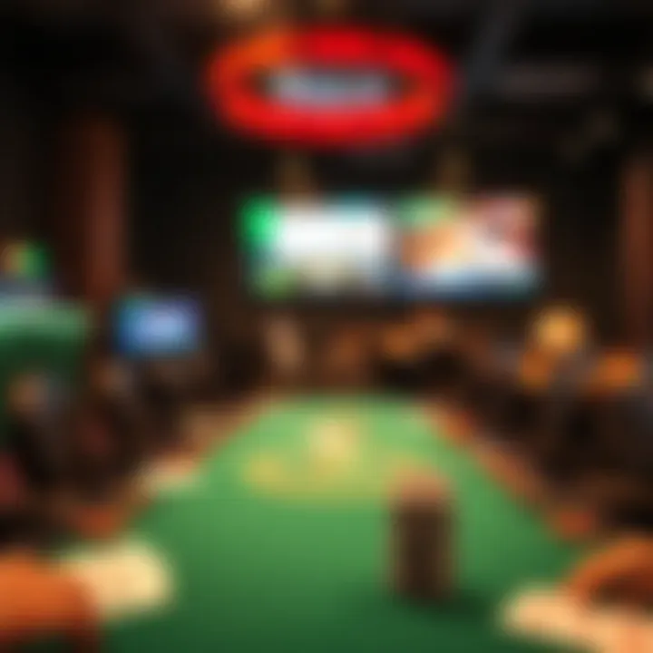 A serene gaming environment that promotes responsible gaming practices.