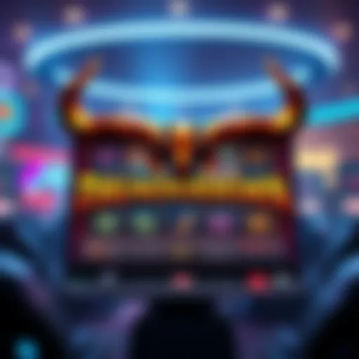 Immersive Thunderhorn Slot Game Interface An immersive Thunderhorn slot game interface showcasing vibrant graphics