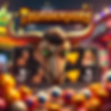 A detailed illustration highlighting the unique themes of Thunderhorn slots