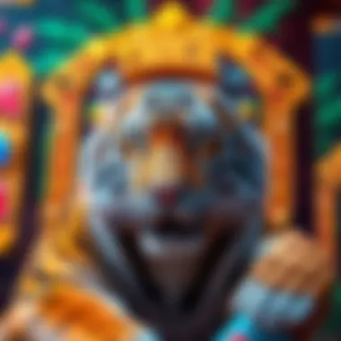 A vibrant and immersive tiger-themed slot machine game interface