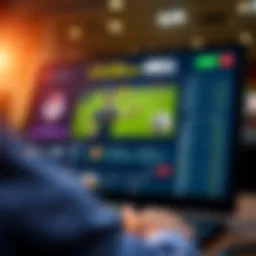 Interface showcasing the William Hill online betting platform