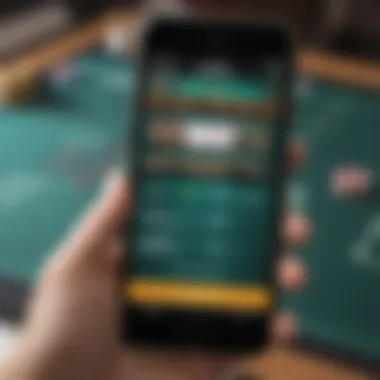 Visual representation of WSOP app interface showcasing codes