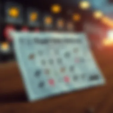 Fixed odds betting slip with horse racing symbols