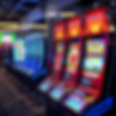 A digital slot machine with animated graphics
