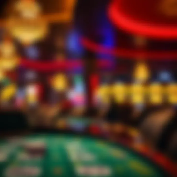 An artistic depiction of the psychological effects of gambling within the Gold Rush Casino environment