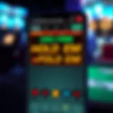 Overview of the Hold Em or Fold Em app interface