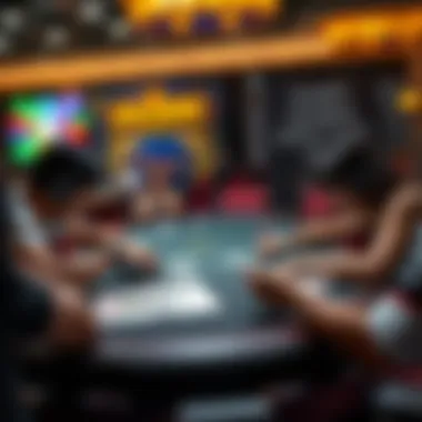 Gameplay mechanics illustration for Hold Em or Fold Em