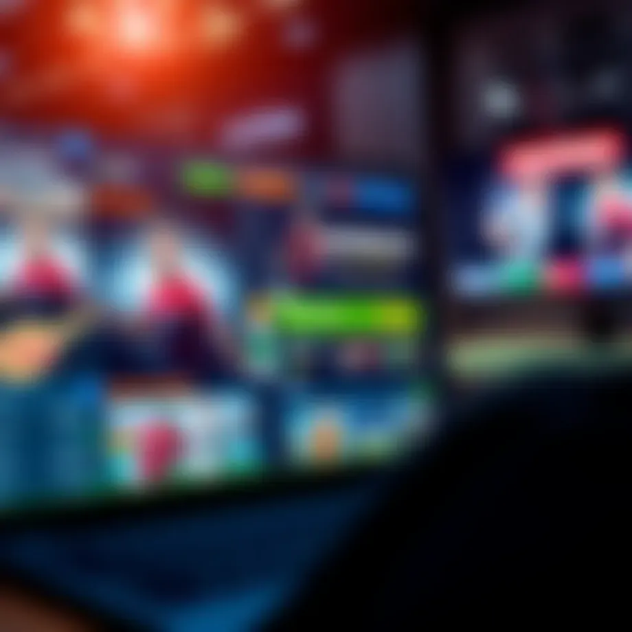 Visual representation of a sportsbook website layout
