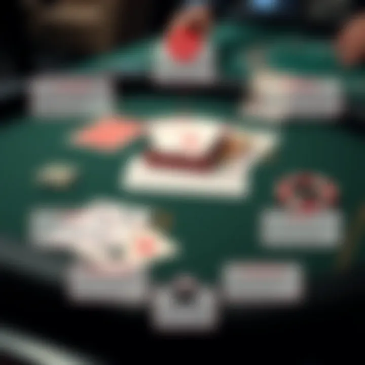 Diagram showing instructional resources available in blackjack apps