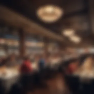 Guests enjoying dining at a restaurant inside the casino