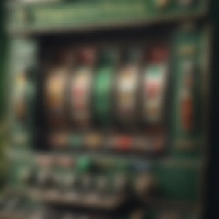 Illustration of winning combinations on the slot machine