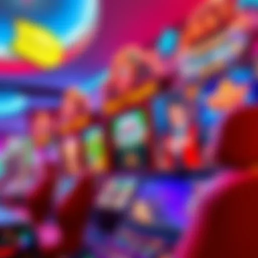 Vibrant games interface showcasing diverse options