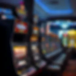 Variety of slot machines displayed in a casino