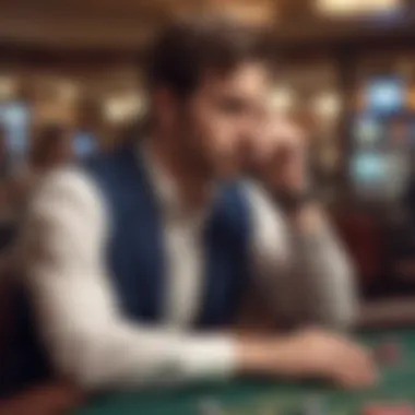 Strategic Player Deep in Thought Strategic player deep in thought during a game