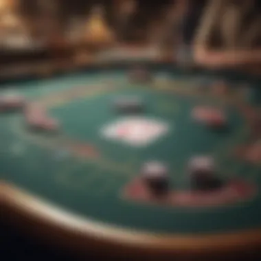 Texas Hold'em Table Setup Texas Hold'em table setup with cards and chips