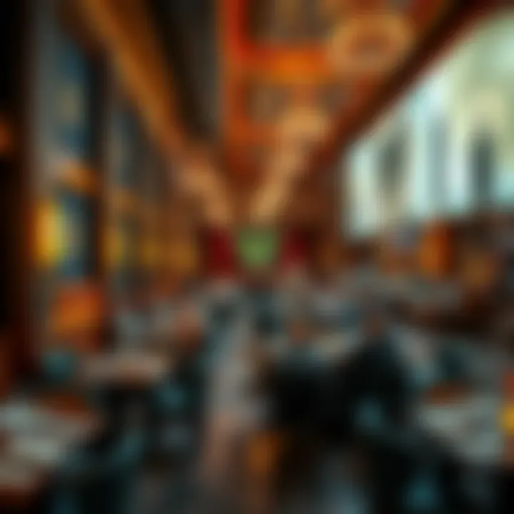 Diverse Dining Options at MGM Palace Las Vegas Vibrant dining scene at MGM Palace Las Vegas with diverse cuisines.