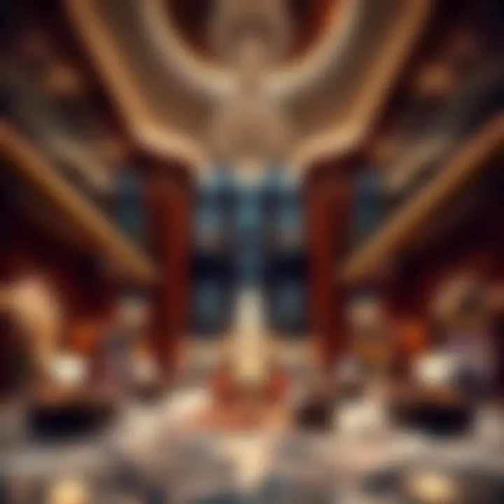 Interior Design of MGM Palace Las Vegas Lobby Luxurious interior design of the MGM Palace Las Vegas lobby.