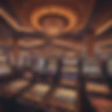 A vibrant gaming floor showcasing various slot machines