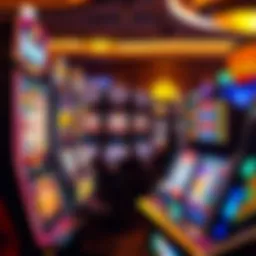 A vibrant display of various Morongo slot machines showcasing their unique themes and designs.