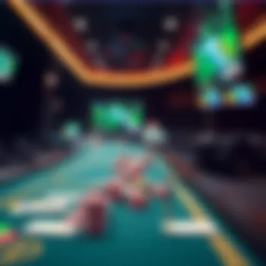 A serene environment promoting responsible gaming habits