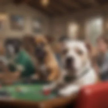 A visual representation of the online gaming community participating in Dog House Slot