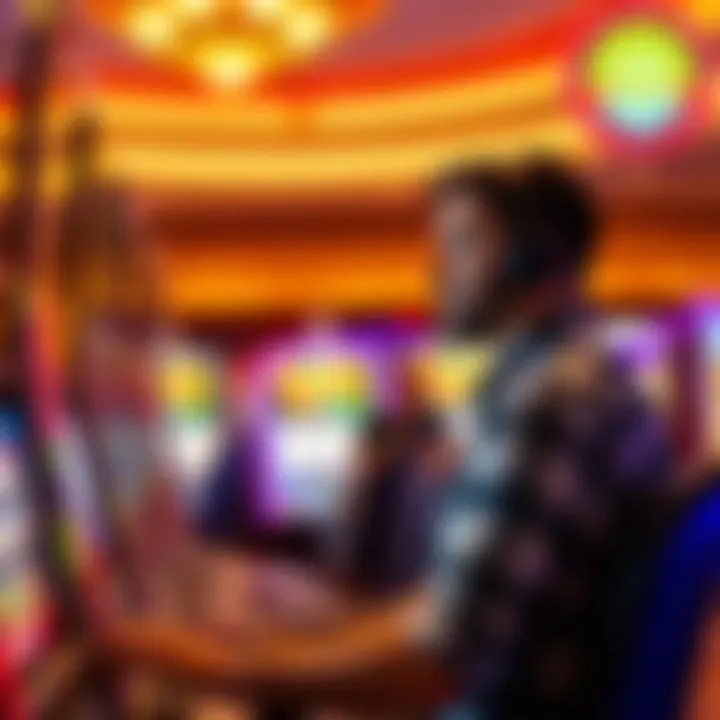 Engaging Gameplay Experience at Parx Casino Player engaging with a slot machine