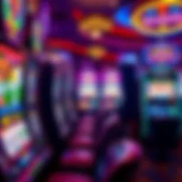 Vibrant slot machine display at Parx Casino