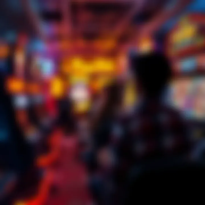 An engaging scene of players enjoying free play at a penny slots gaming area.