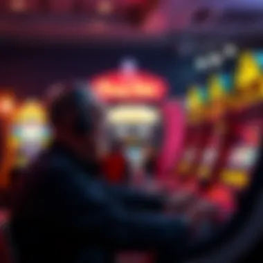 An artistic representation of the psychology behind gaming behavior and decision-making.