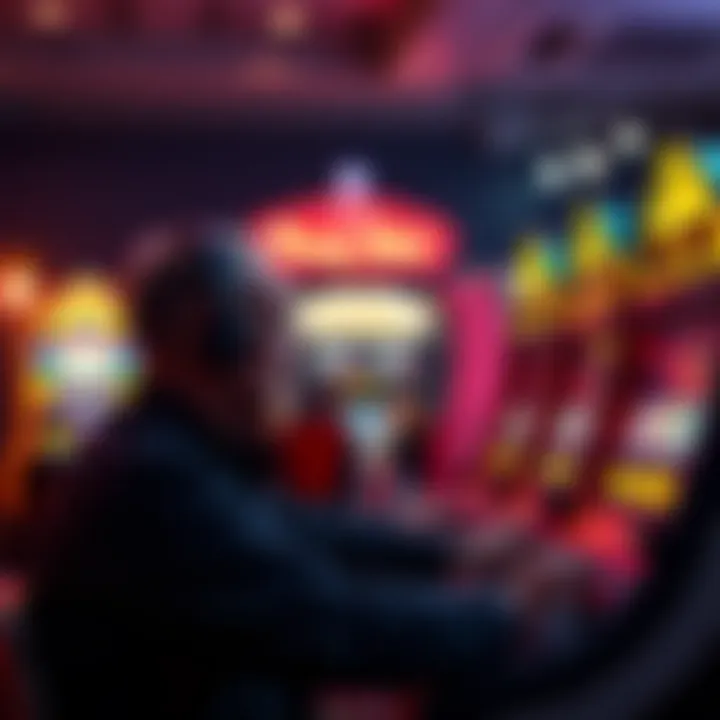 An artistic representation of the psychology behind gaming behavior and decision-making.