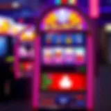 A vibrant penny slot machine showcasing colorful graphics and enticing symbols.