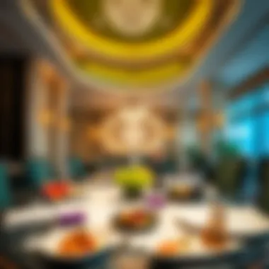 Elegant dining setting featuring gourmet cuisine