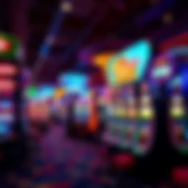 Exciting gaming floor filled with various slot machines and tables