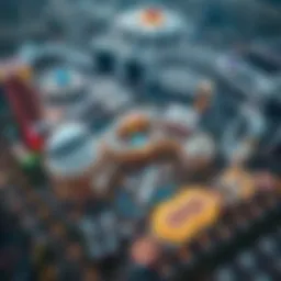 Aerial view of Resorts World highlighting its extensive facilities