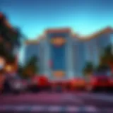 Exterior view of the Seminoles Hard Rock Hotel showcasing its iconic design