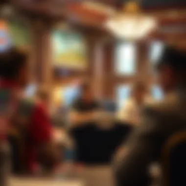 Community meeting discussing the social impacts of casino expansion