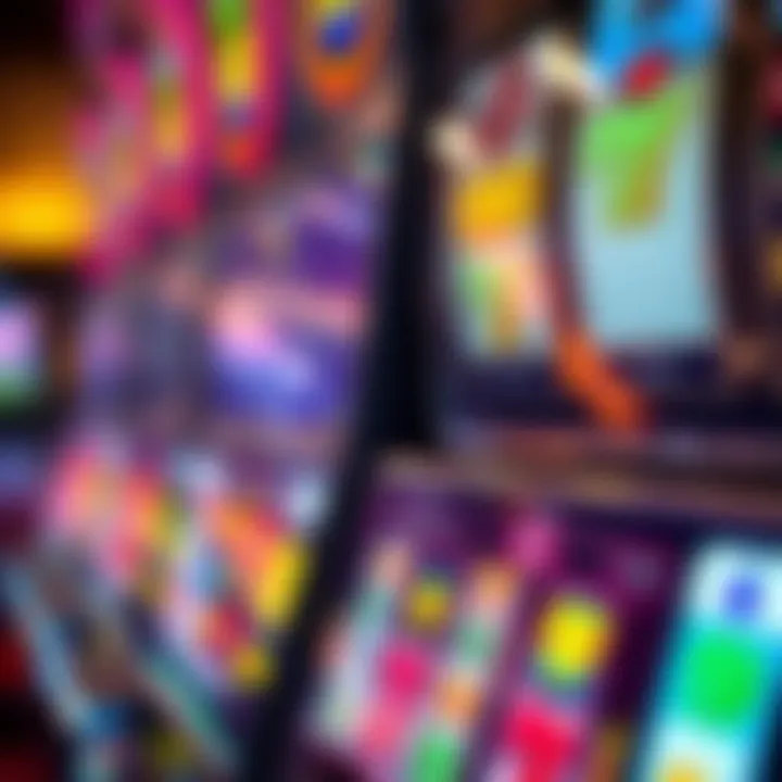 Experience the Modern Interface of Slot Technology Close-up of a modern slot machine interface